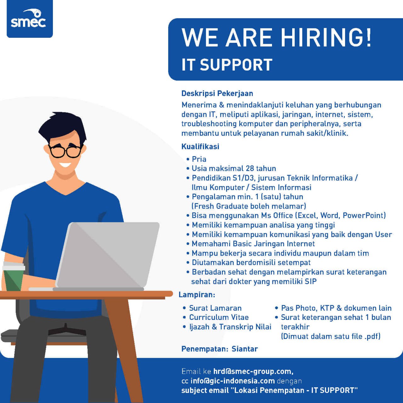 Lowongan Kerja IT Support