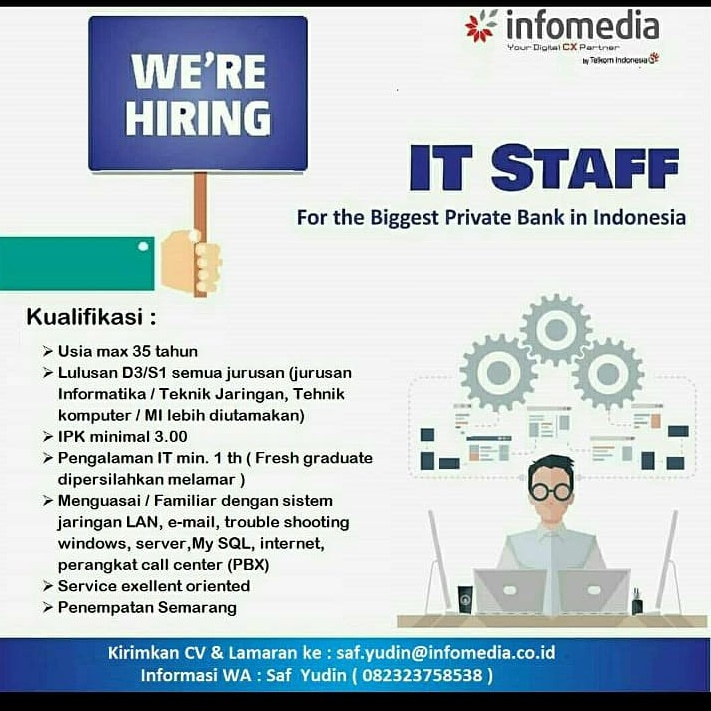 Lowongan Kerja IT Staff